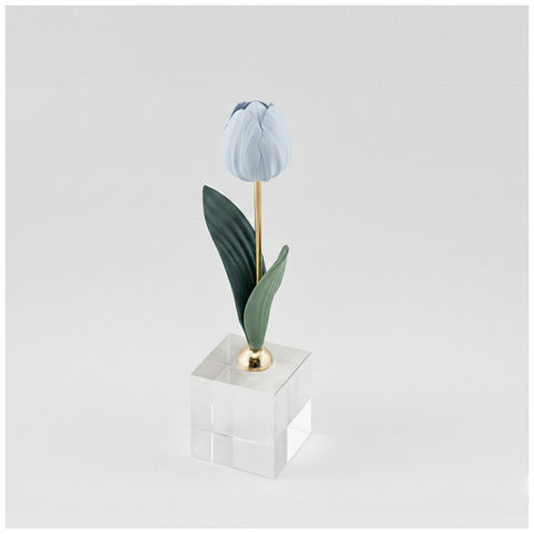Chiaraela Pianta Tulipano Decorativa su cubo "Giardino" 5x5xH18 cm 12 varianti(1 unità)