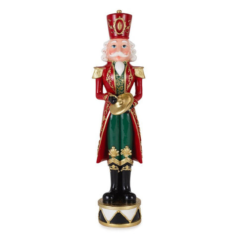 Henriette Statuina di natale Schiaccianoci con piatti "Royal Parade" H53 cm