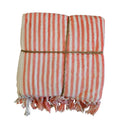 L'Atelier 17 Set 2 asciugamani in cotone con frange "Sorbetto" 11varianti (2pz) - Angelica Home Stabia