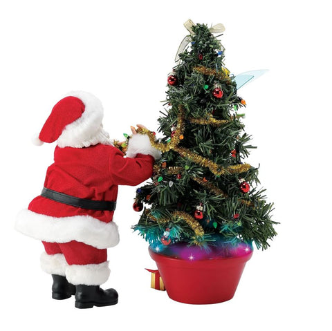 Department 56 Statuina Babbo natale in resina con trilli "A Little Bit of Pixie Dust" 30x17xH30 cm