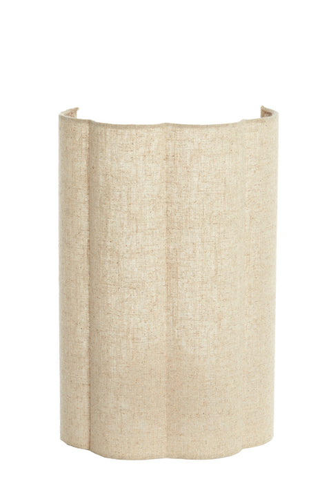 Light & Living Applique murale en tissu beige "Fringe" 26x15xH40 cm