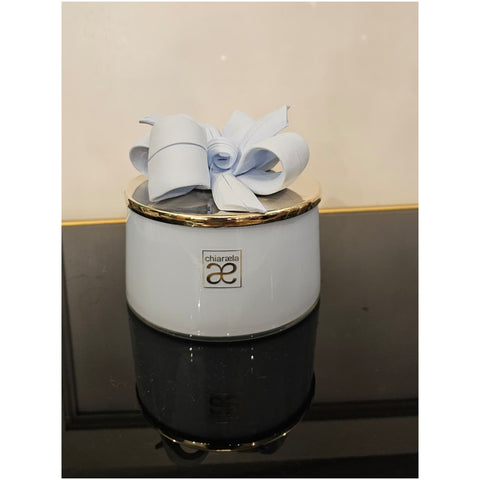 Chiaraela Scatola Eli gigante con fiocco D12.5xH13 cm 4 varianti(1 unità)