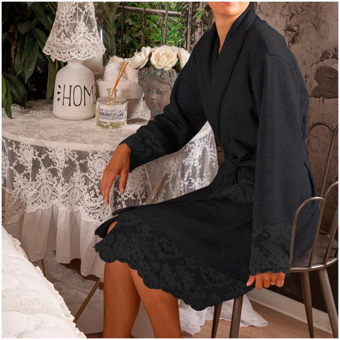 Chez Moi Vestaglia da donna Carillon con pizzo Versailles 2 varianti(1 unità)