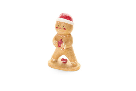 Nuvole di Stoffa Statuina natalizia gingerbread resina 16,5x10x25 cm