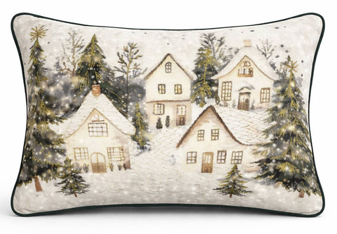 Clodette Cuscino di natale in velluto "Livigno" 50x35 cm 3 varianti(1 unità)