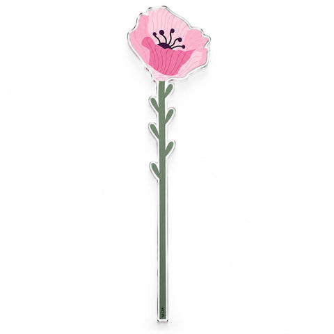 Vesta Fiore decorativo grande in cristallo acrilico H58 cm