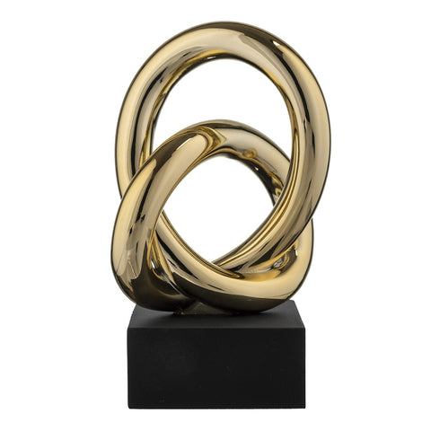 Bongelli Preziosi Statuina nodo infinito alto bianco/oro H15 cm