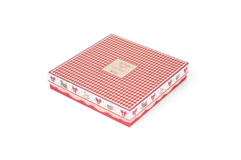 Nuvole di stoffa Set 2 piatti albero di natale ceramica 19x27 cm