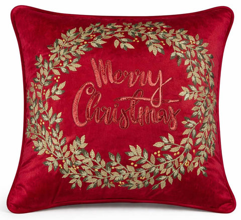 Clodette Cuscino arredo di Natale in velluto "Holiday" 47x47 cm 2 varianti(1 unità)