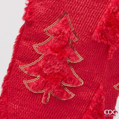 EDG Calza epifania natalizia con decoro pini H51 cm 2 varianti(1 unità)