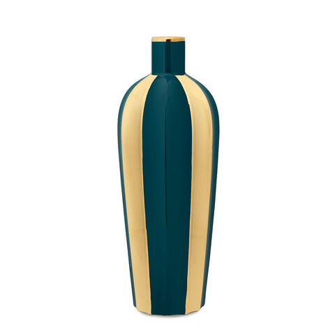 Fade Green/Gold Ceramic Vase "Mira" 15xH40 cm