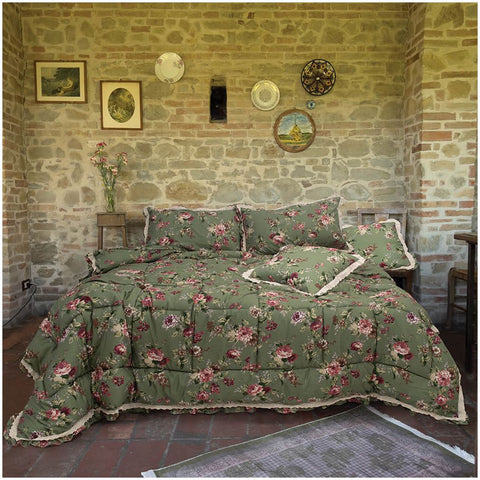 Couette et taie d'oreiller L'Atelier 17 pour lit simple, en dentelle San Gallo « Giada », 220 x 260 cm