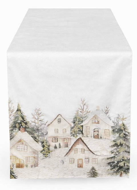 Clodette Runner di natale in velluto "Livigno" 160x40 cm 3 varianti(1 unità)
