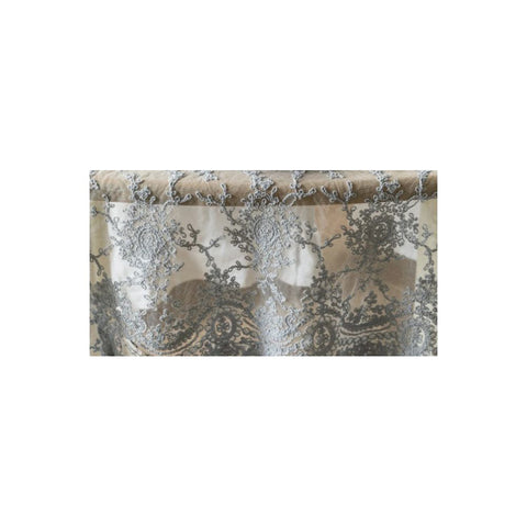 Chez moi Runner in lace with triple flounce "Etoile Corinzio" Made in Italy 50x160 cm 3 variants (1pc)