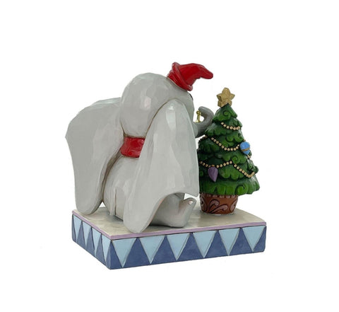 Enesco Disney Dumbo avec sapin de Noël 12,4x14xH14 cm