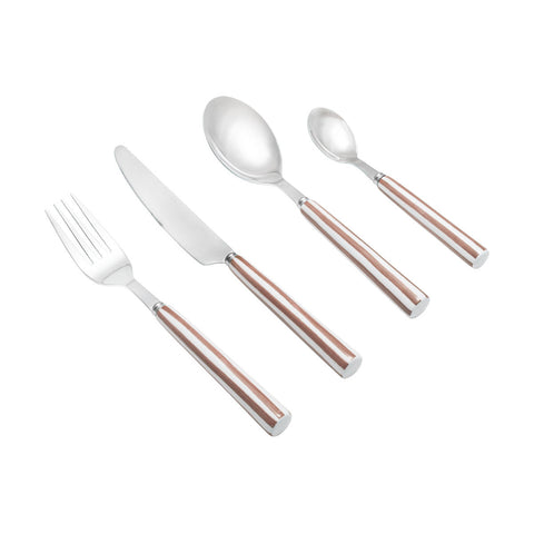 Estia Home Set 16 posate in acciaio inossidabile 18/0 Ligne Rosa