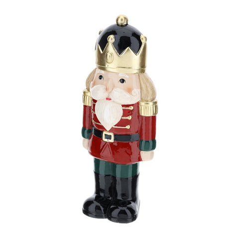 Hervit Decoro soldatino statuina di natale in ceramica lucida H29 cm