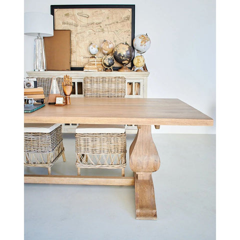 Orchidea Milano Table en bois de manguier massif 220x100xH76 cm