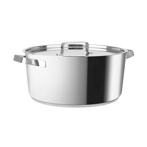 Estia Home Casseruola bassa in acciaio inox + coperchio "Allegro" 30 cm