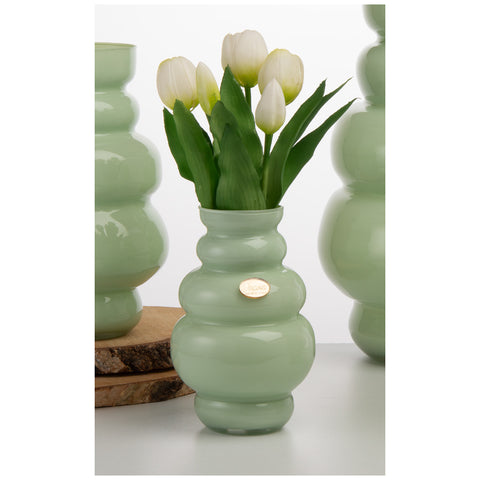 Divina Collection Vaso piccolo in vetro "Aurora" D7xH19 cm 3 varianti(1 unità)