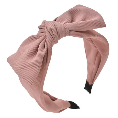 CLAYRE & EEF Fascia per capelli da donna con fiocco rosa