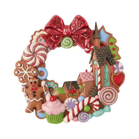 Enesco Ghirlanda di natale da appendere "Gingerbread Wall" D16x2 cm