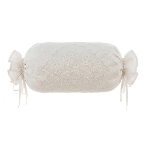 Blanc Mariclò Cuscino Caramella in cotone bianco "Soffio Collection" 30x50 cm