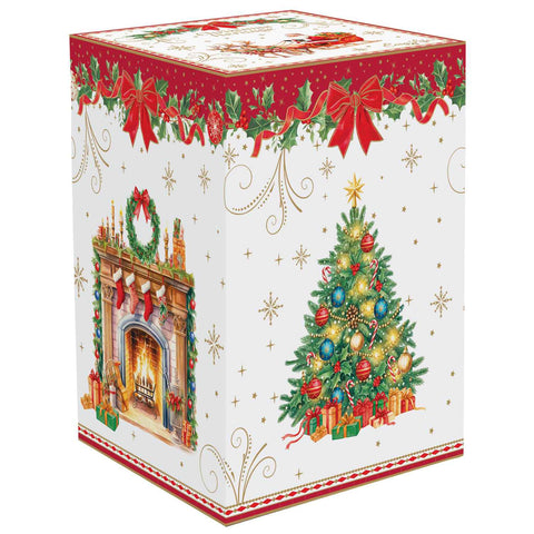 Easy Life Barattolo di natale in porcellana + box "Christmas Heritage" D11xH14 cm