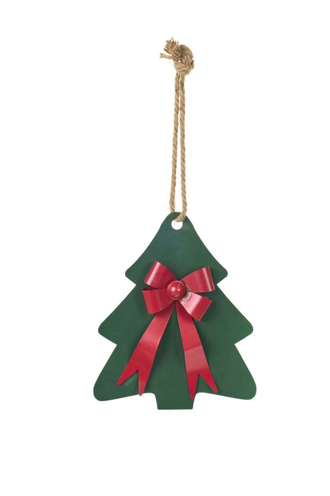 Fabric Clouds Christmas Tree Decoration in Metal "Christmas Story" 21x2.5x26 cm