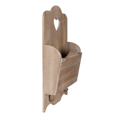 CLAYRE & EEF Portariviste legno marrone 28x10x49 cm