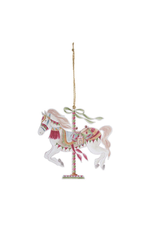Nuvole di Stoffa Decoro, Cavallo per albero "Giostra" H12 cm 4 varianti (1 unità)