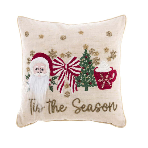 Coussin Père Noël carré It's the Season 30x50 cm