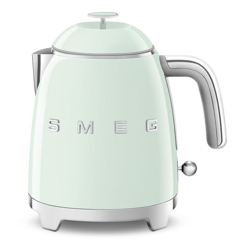 SMEG Smeg Mini Kettle in pastel green stainless steel, 50s 200x200x152mm