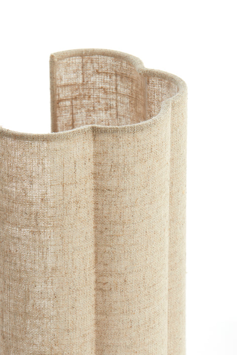 Light & Living Lampada da parete in tessuto beige "Fringe" 15x10xH30.5 cm