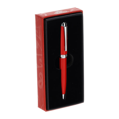 Hervit Ballpoint Pen with Box Red Steel H10 cm