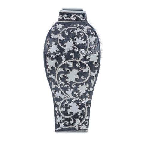 Blanc Mariclò Vaso decorativo in porcellana "Kreisleriana" D24xH48 cm