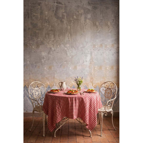 Blanc Mariclò Tovaglia a quadretti in cotone "Tradizione di Casa" 150x190 cm
