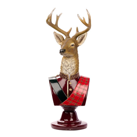 GENTLEM.DEER BUST TT BRWN/BLK /RD 61,5CM