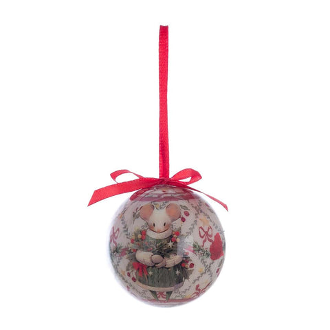 Blanc Mariclò Box Set of 6 "Christmas Fairy" Tree Baubles D6 cm