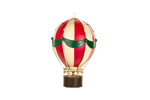 Nuvole di Stoffa Mongolfiera decoro natalizio da appendere metallo 25x25xH47 cm