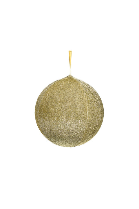 Fabric Clouds Decorative sphere in gold glitter fabric "Carousel" 50 cm