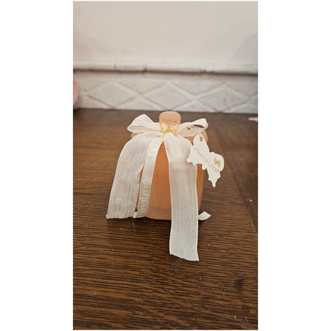 Fiori di Lena Candela in vasetto di vetro con applicazione Farfalla 8x8xH9 cm 4 varianti(1 unità) - Angelica Home Stabia