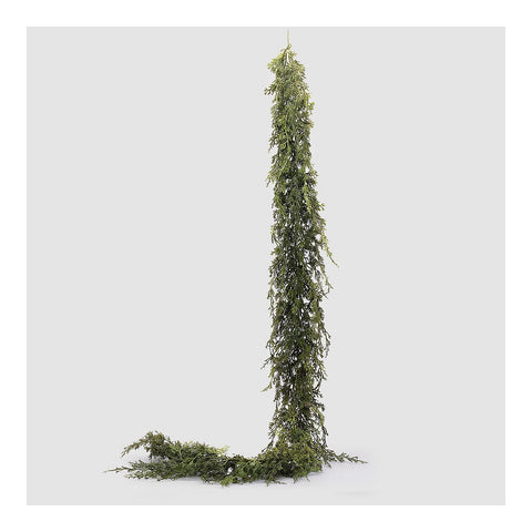 EDG Decorazione natalizia Festone Tralcio Thuja sintetico H195 cm