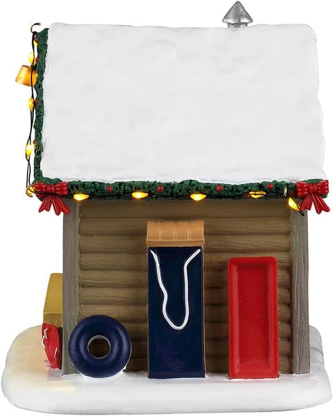 LEMAX Negozio Noleggio slittini "Slopeside Sled Rental" H13.5x13.5x12 cm