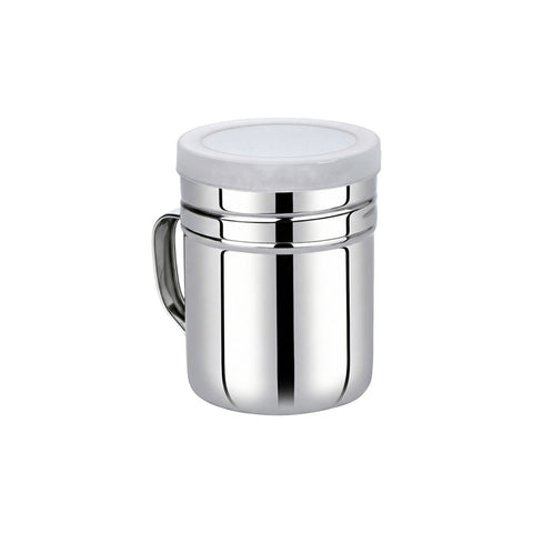 Estia Home Salière à saupoudrer en acier inoxydable avec poignée 220 ml