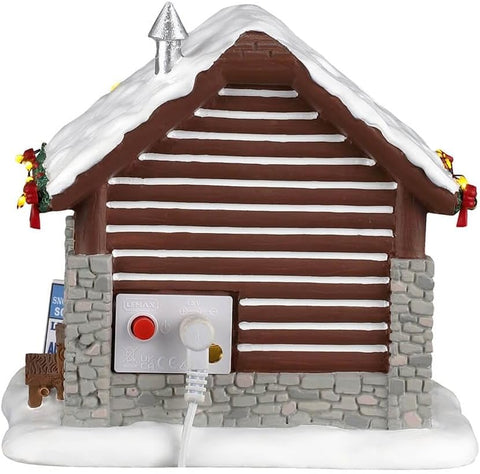 LEMAX Edificio Scuola di sci e snowboard "Ski & Snowboard School" H12.5x13x12 cm