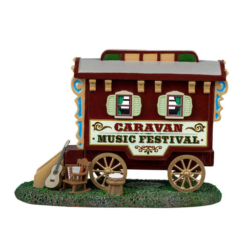 LEMAX Caravan festival "Caravan Music Festival" in resin H12 x 17.3 x 9.5 cm