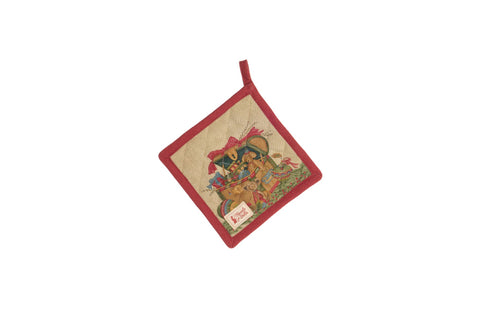 Nuvole di Stoffa Presina natalizia "Vintage Toys" 18x18 cm 2 varianti(1 unità)