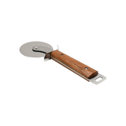 Estia Home Rotella Taglia Pizza in acciaio inox e legno "Allure" 22x7.7x1.8 cm
