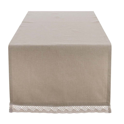 Chemin de table en coton Blanc Mariclò « New Infinity » 45 x 140 cm, 3 variantes (1 unité)